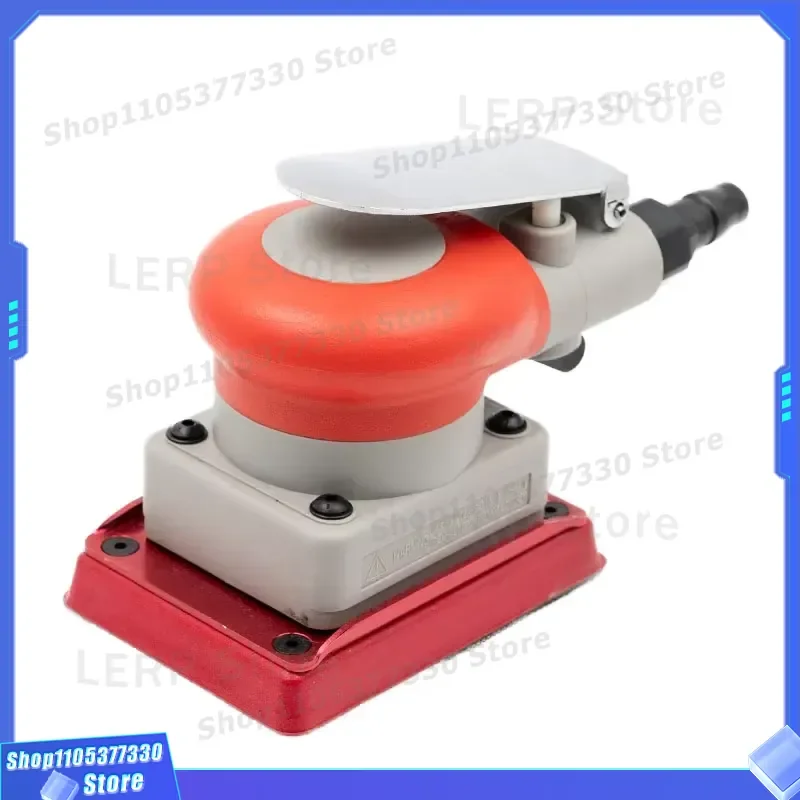 75x100mm Square Pneumatic Air Sander Industrial Grade Auto Polisher Grinder with Variable Speed Pistol Grip for Automotive