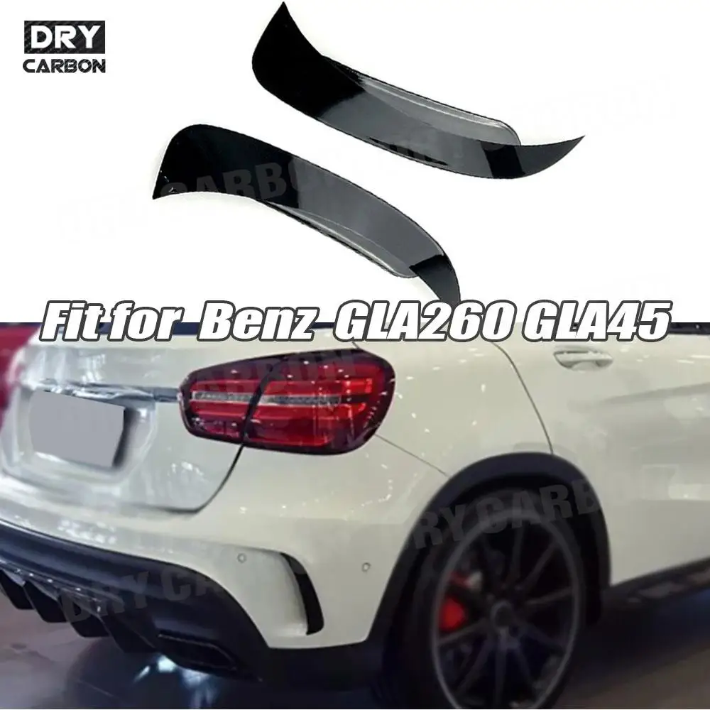 Car Accessories for Mercedes Benz GLA Class GLA260 GLA45 AMG 2014-2017 Carbon Fiber Rear Bumper ABS Air Vent Outlet Cover Trim