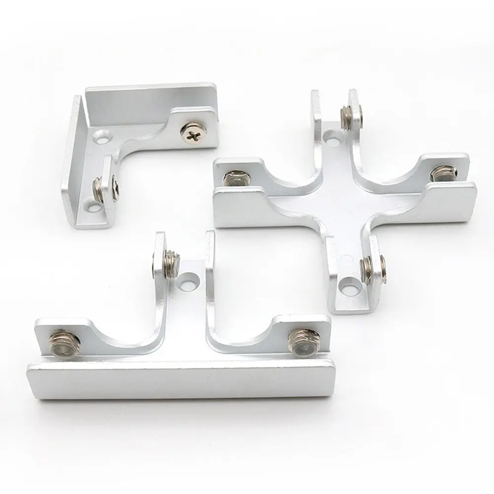 Aluminium Alloy Glass Clamp for 6-10Mm Thick Glass Strong Load Bearing Fixation Bracket for Bathroom Office Fish Tank Display