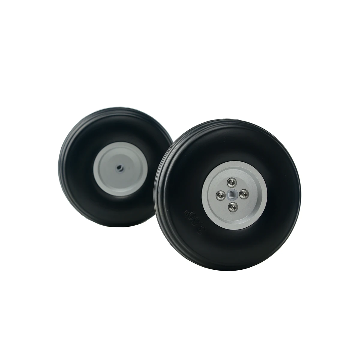 1 paire de roues en PU avec moyeu en aluminium, pneu de train d'atterrissage 1 "/1.25/1.5/1.75/2/2.25/2.5/2.75/3/3.25/3.5/3.75/4/4.5/5 pouces pour avion RC