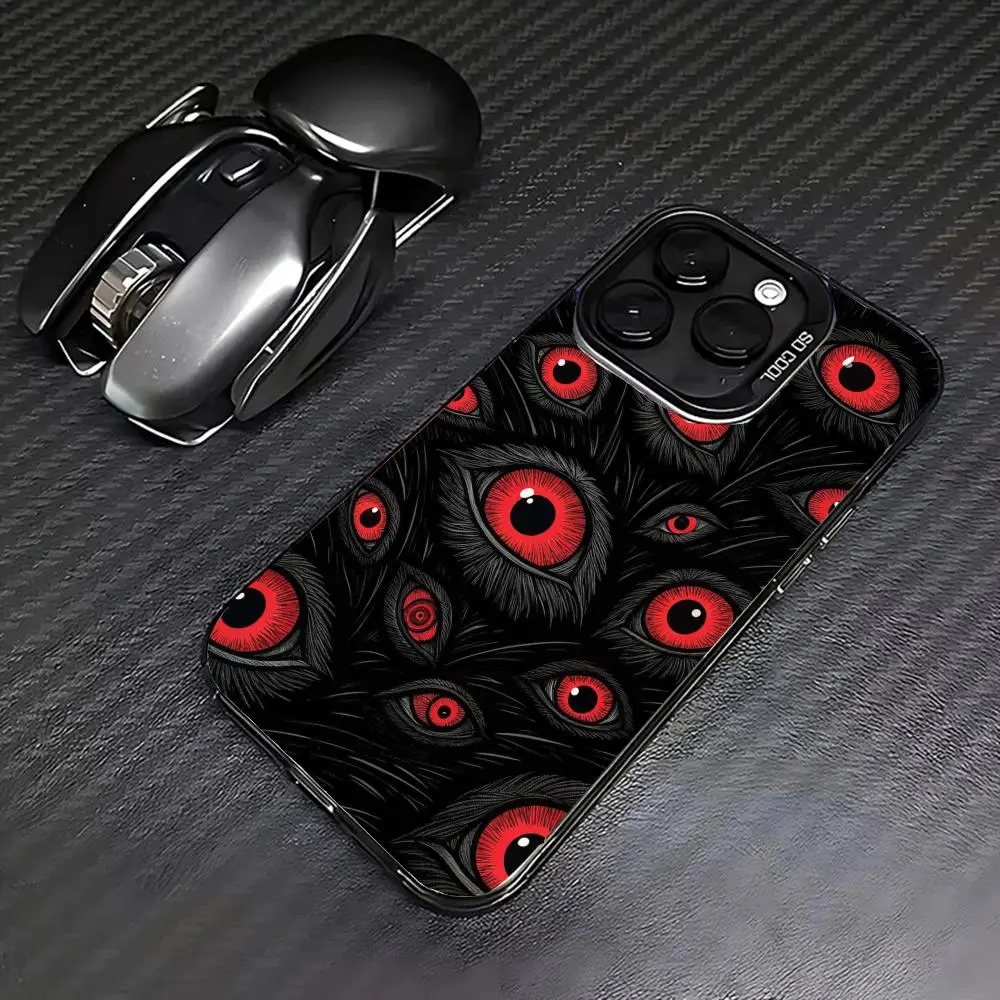 

Red eye pattern Phone Case case for iPhone17 16 15 14 13 12 11 Pro/ Max/Plus shock-proof rear cover anti-fingerprint