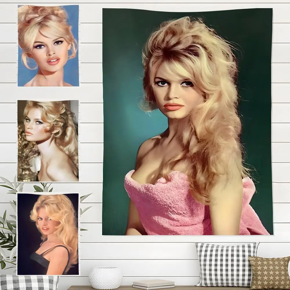 Pretty Singer B-Brigitte Bardot Tapestry For Indoor Outdoor Living Room Bedroom Patio Durable Versatile Decor All Weather Use