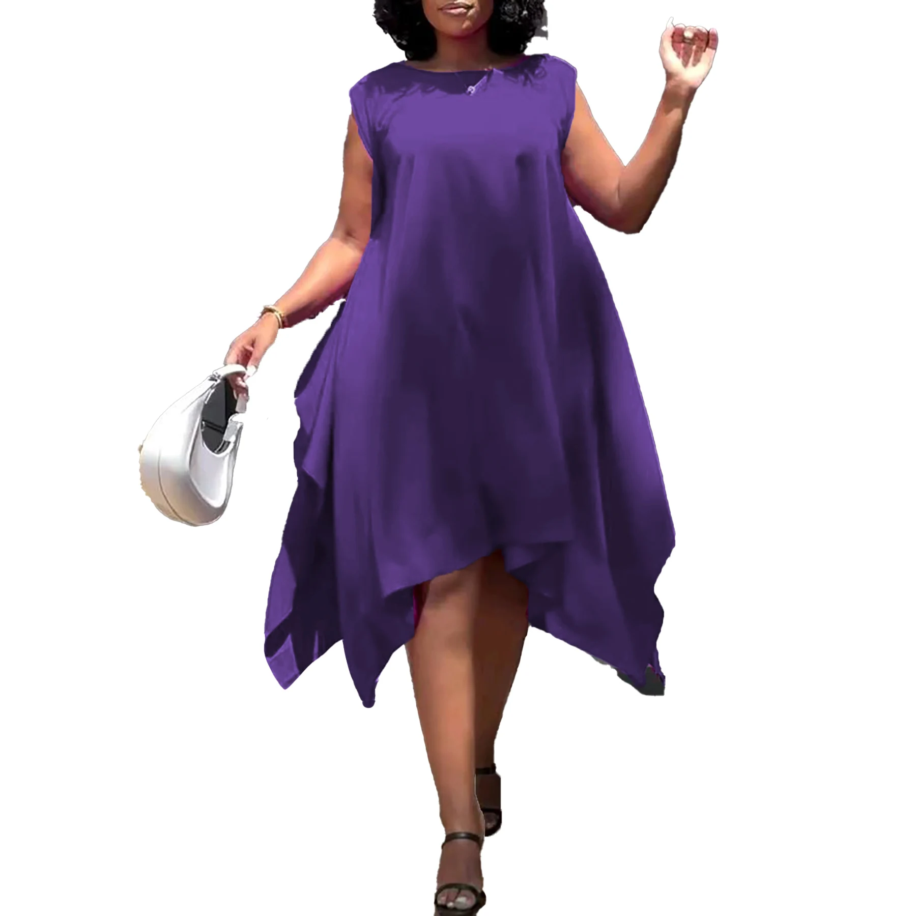 

Fashionable And Elegant Plus Size Vest Dress