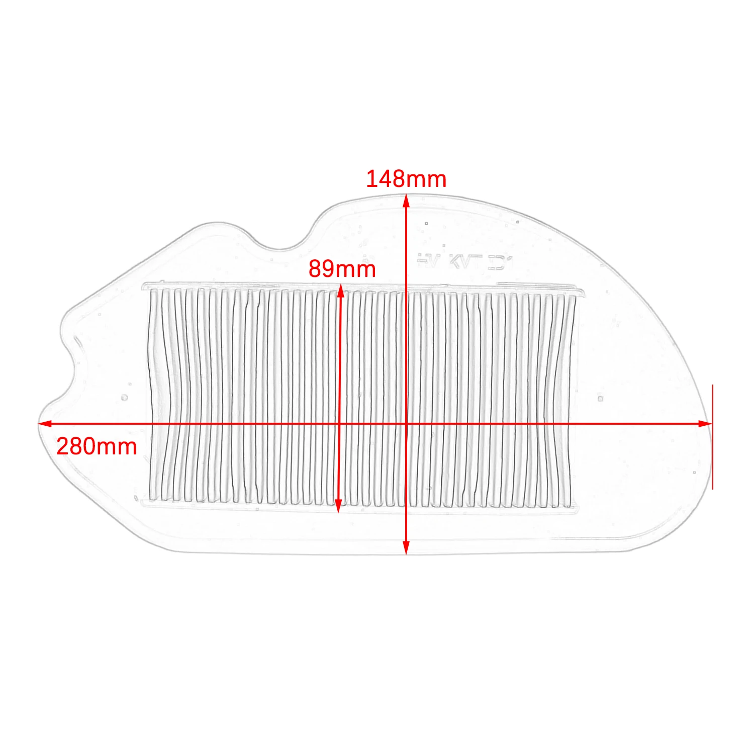 Air Cleaner Intake Filter For Honda 2022 2023 Honda Navi 110B NVA110B 17210-KVT-D00 Motorcycle Part High-Flow Air Filter Element