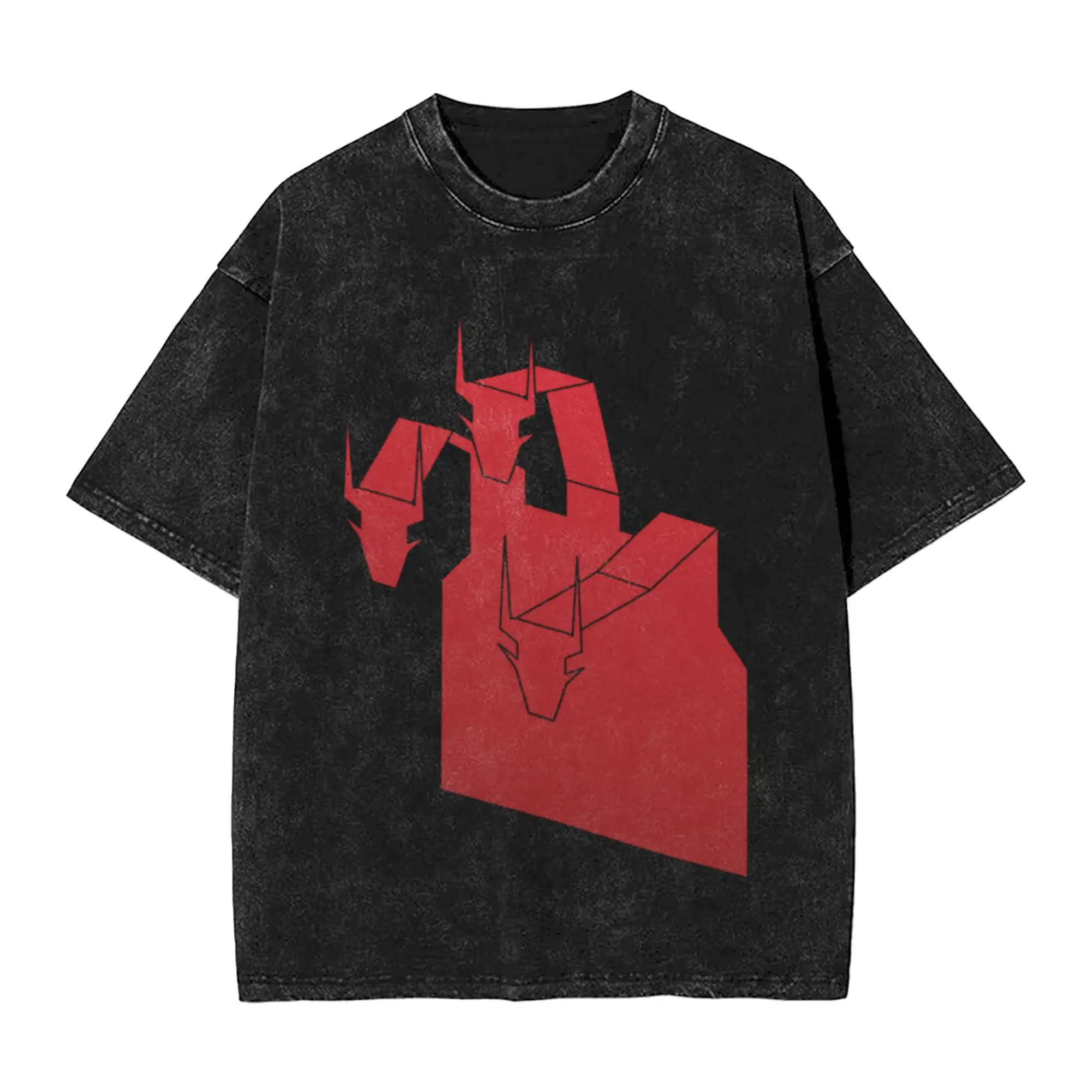 King Geedorah Cut Out Unique Cool A Washed T Shirt Men's Women's Oversized Cotton Tees Tops