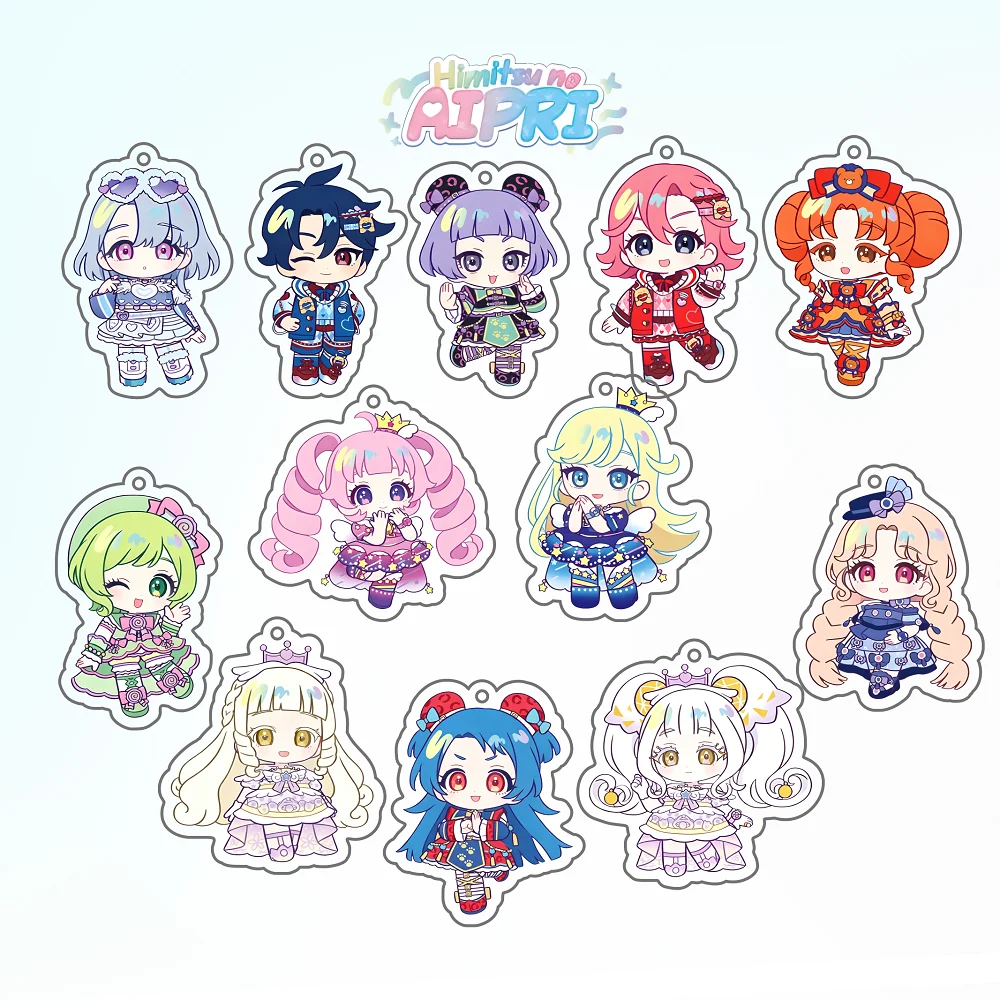 Himitsu no AiPri！Himari Aozora High Transparency Double-Sided Printed Acrylic  keychain Desktop ornaments Gifts 6CM