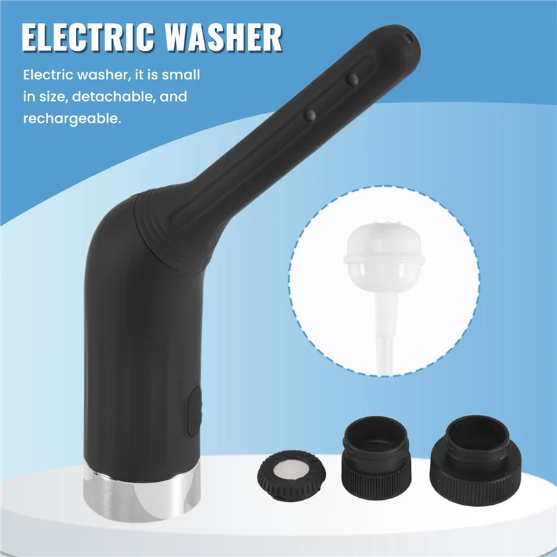 AB41-2X Enema Douches For Men Women, Automatic Electric Bidet Sprayer Personal Travel Bidet Douche For Colon Anus Cleansing