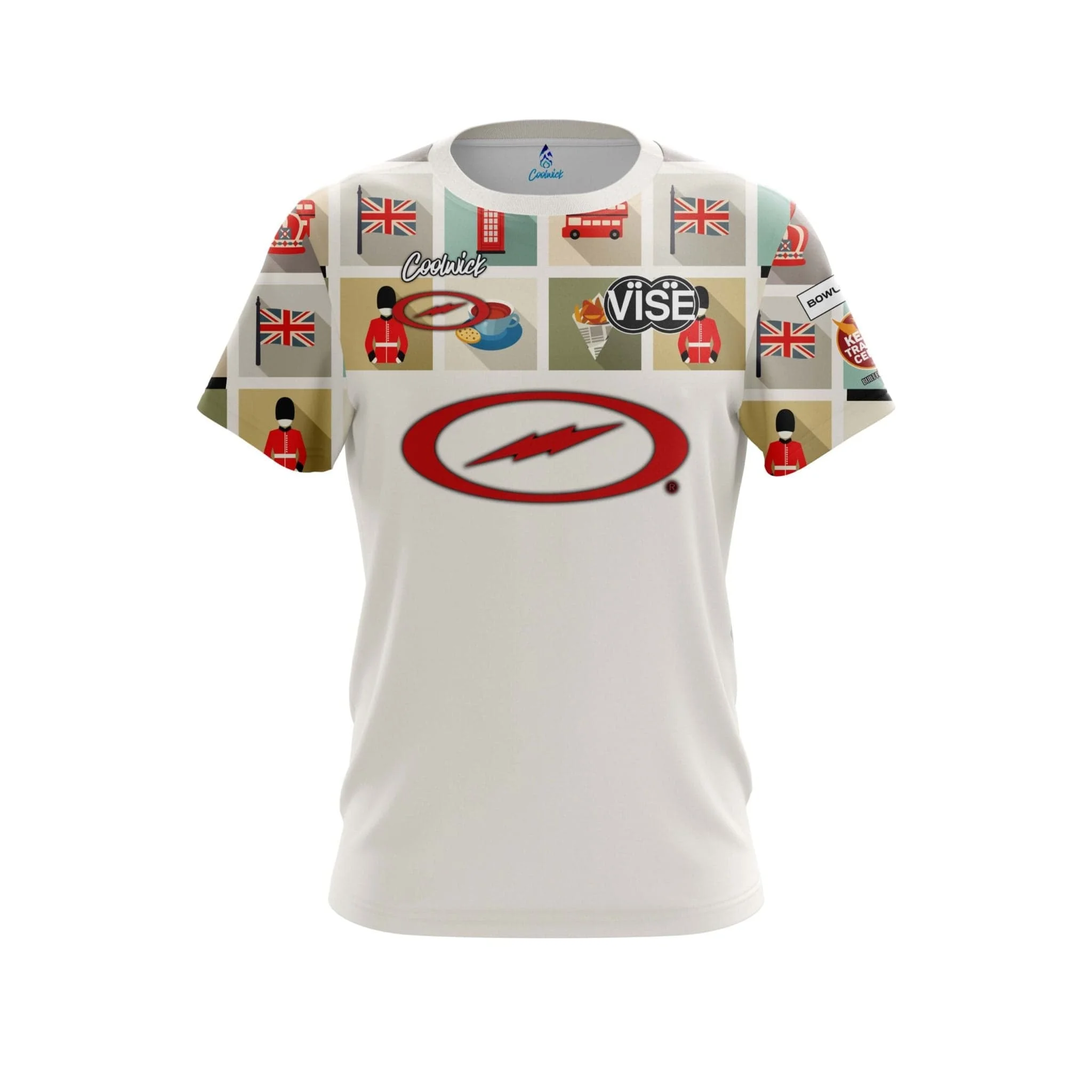 Neues Coolwick Storm Bowling-Trikot, schwarzes Lightning-Logo, kurzärmeliges T-Shirt, Performance Pro Player, Casual Sport, Familien- und Kinder-T-Shirts – Detail 4
