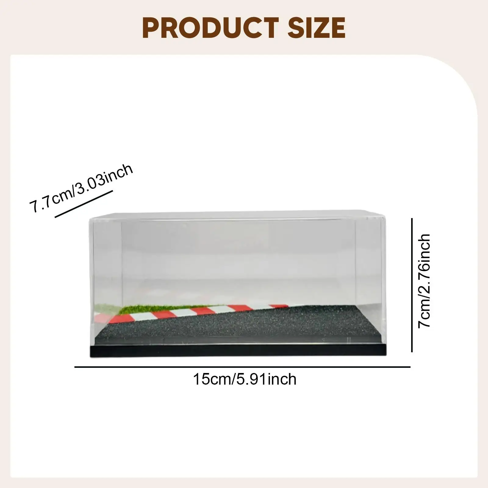 1/64 Modello di veicolo Vetrina Realistica Decorazione acrilica Ornamento Macchinine Organizzatore di stoccaggio Scena di parcheggio per auto in lega