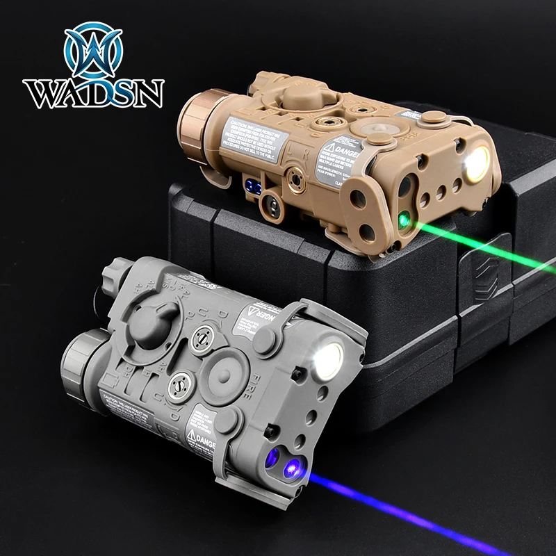 WADSN NGAL UHP Red Green IR Powerful laser Pointer Tactical Red Dot Blue Laser Sight Hunting Scout Weapon Flishlight LED Strobe