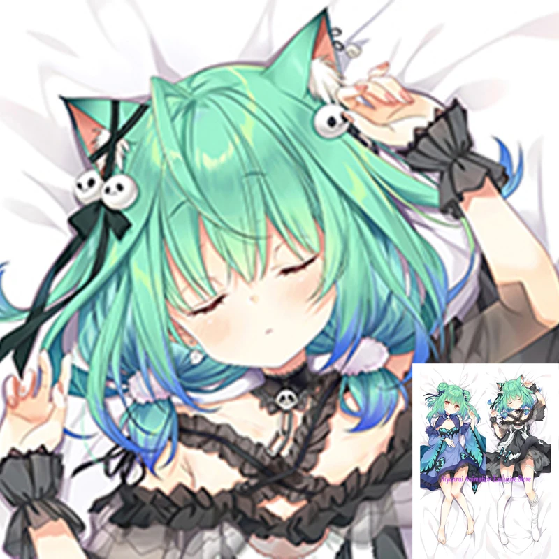 

Anime Dakimakura Pillow Case Uruha Rushia Sexy and Busty Beautiful Girl Double-Sided Halloween