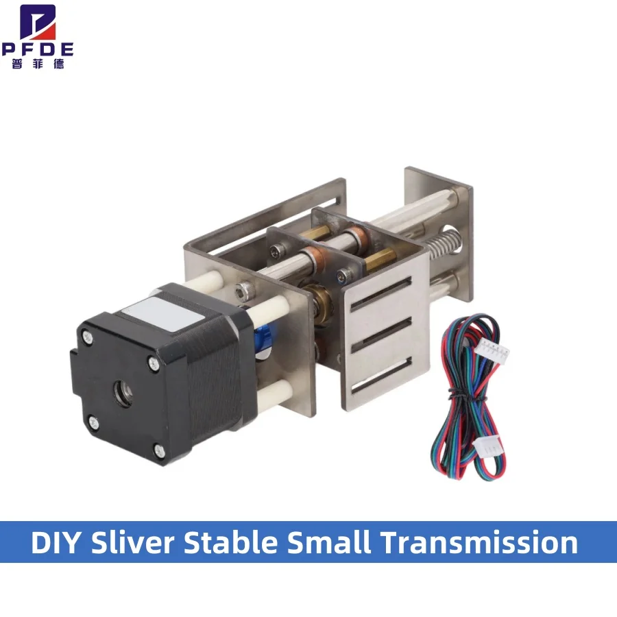 NEW CNC Z Axes Slide Table  60mm Stroke DIY Sliver Stable Small Transmission Module Linear Stage Actuator 12V engraving machine