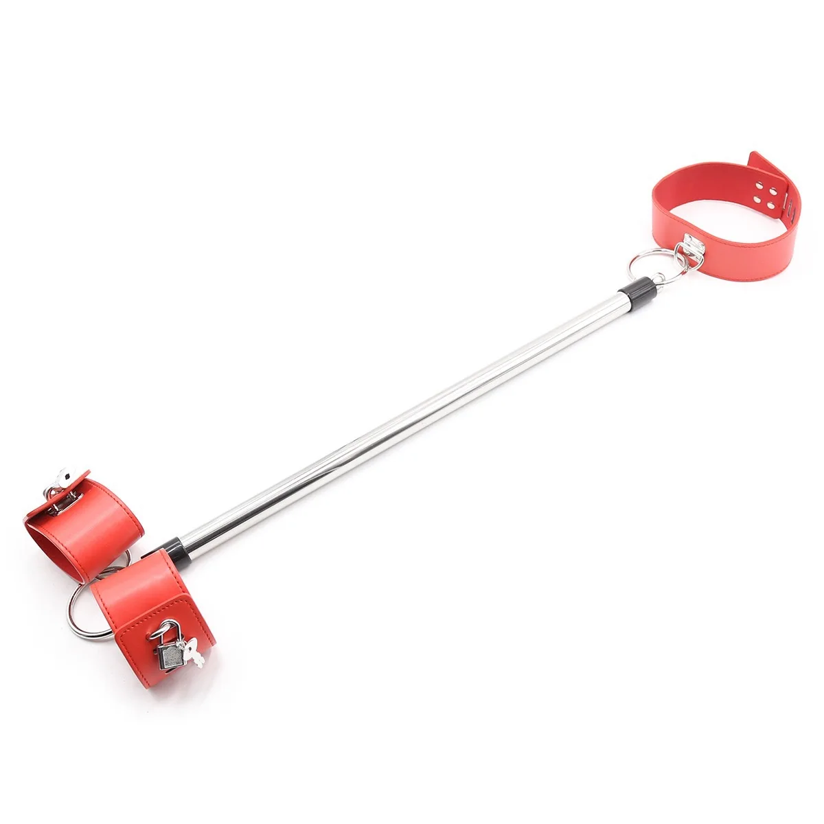 BDSM Restraint Handcuff Set Leg Cuff Neck Restrain Kit SM Fetish Stainless Steel Extend Spreader Bar Adult Couple Slave Harness