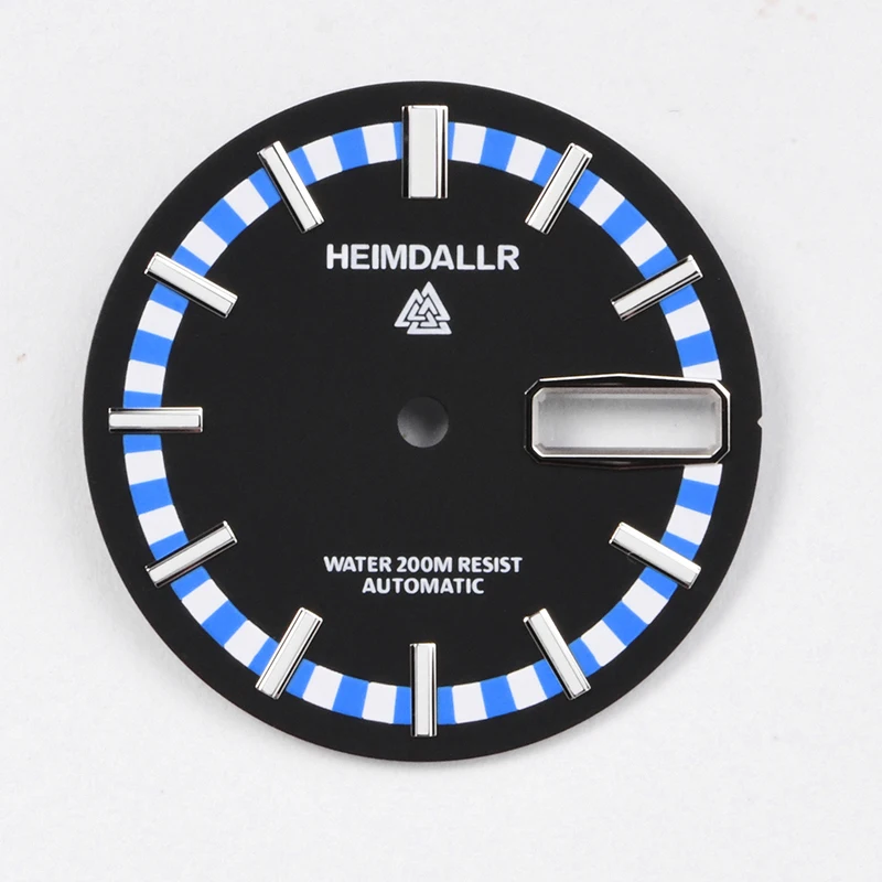 

HEIMDALLR 28.5mm Watch Dial SKX007 3.8 o'clock Dial C3 Super Luminous Watch Accessories for NH36 movements watch dial