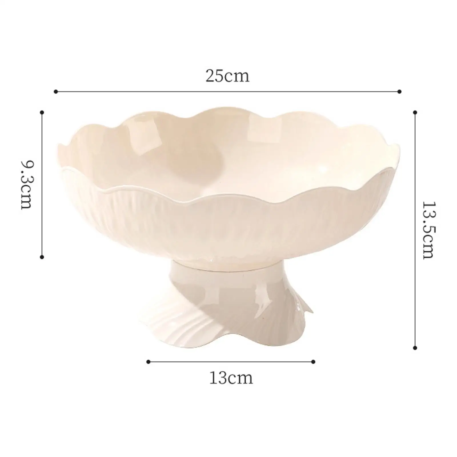 Modern Fruit Tray Plastic Pedestal Bowl Stylish Sweet Table Accessories Trays for Wedding Party Banquet Centerpiece