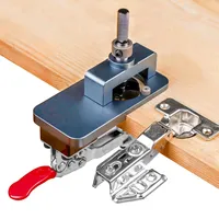 Concealed Hinge Jig Kit 35mm Hinge Boring Drilling Guide Locator Adjustable Cabinet Cupboard Hardware Installation Tool