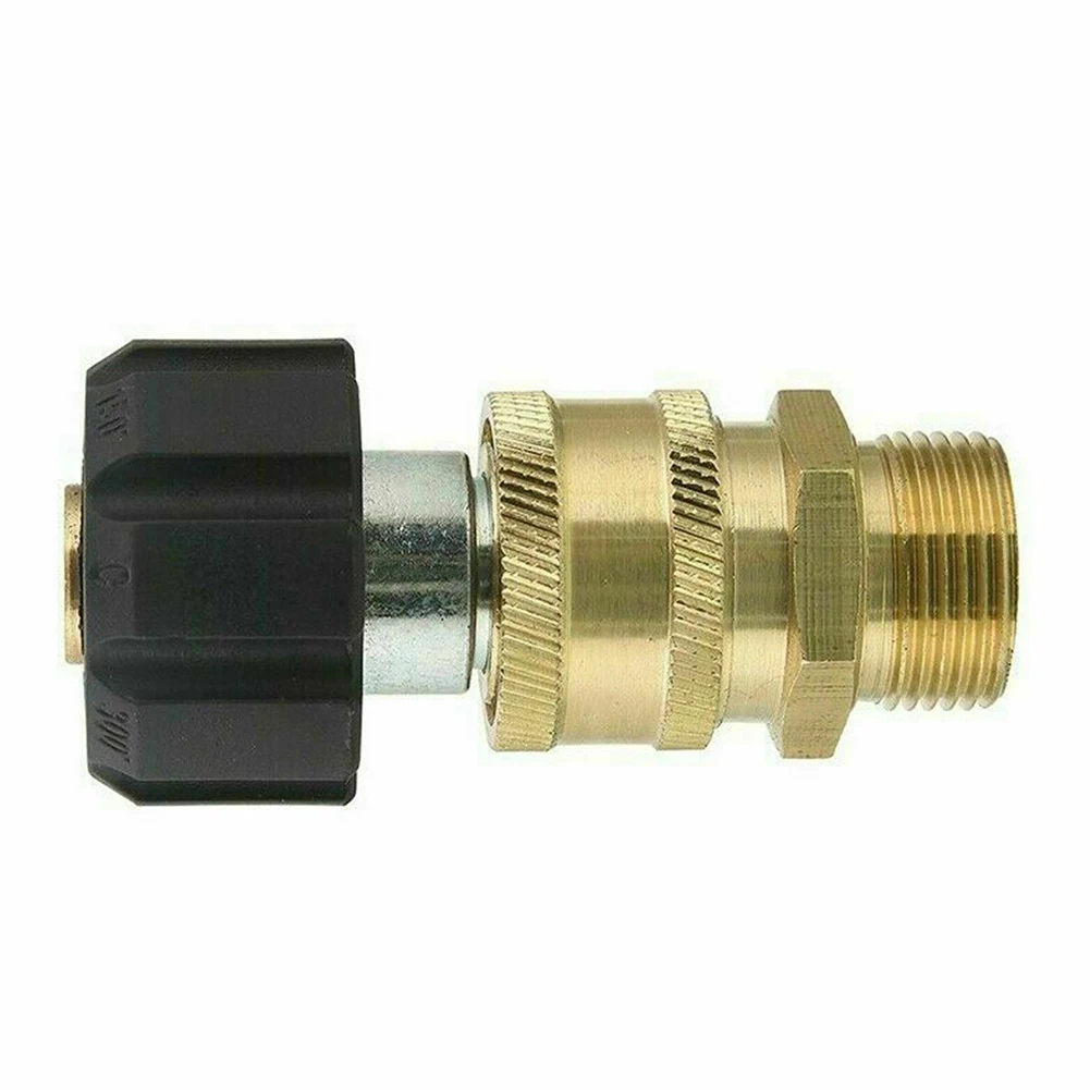 New Useful High Quality Hot Adapter Quick Connector Replacement 14mm 15mm 5000 PSI Coupler M22 Pressure Washer