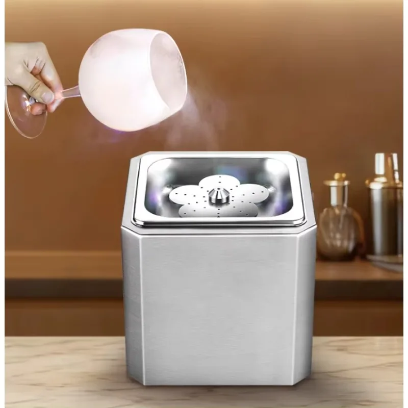 Small Ice Cup Machine Commercial Bar Counter Stainless Steel 6-second Quick-freeze Summer Beverage Freezing Cup Machine