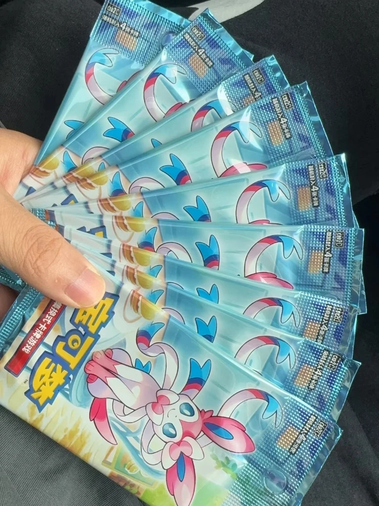 Hete Originele Kaarten Gem Pack Vol.2 Chinese Pokémon TCG Eevee Scarlet Violet Trading PTCG Tas Doos Kaart Aangepaste 1 Kist 20 Dozen - afbeelding 2