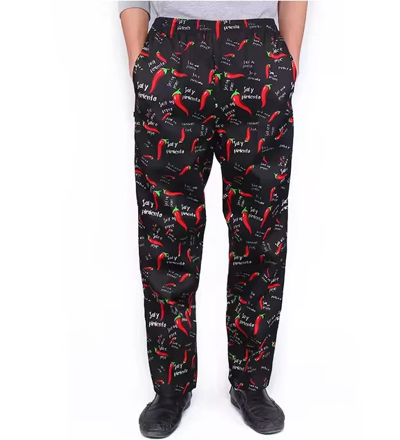 Chef Pants for Men Restaurant Kitchen Unisex Cook Works Lightweight Baggy Trousers chef accessories chef Bottoms uniform men