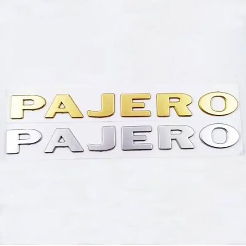 

ABS PAJERO Letter Badge Car Sticker Rear Trunk Emblem Decal for Mitsubishi V31 V32 V33 V43 Decoration Accessories