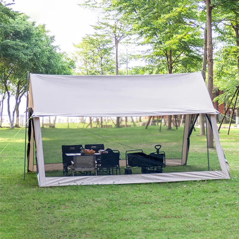 

Canopy Tent Rainproof Sun Shade Camping Shelter Mosquito Net Mesh Anti Mosquito Outdoor Fishing Patio Living Room Tent Awning