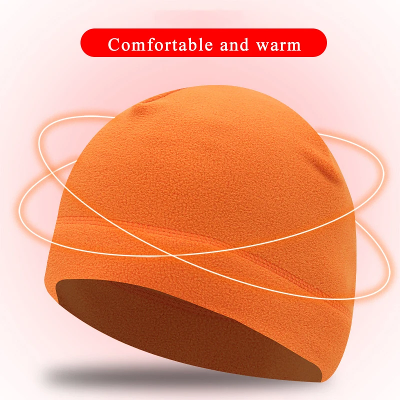 2024 neue Männer Polar Fleece Kappe Winter Warme Beanie Hut Outdoor Sport Skifahren Radfahren Hut Winddicht Weiche Beanie Cap Frauen Ski Hut