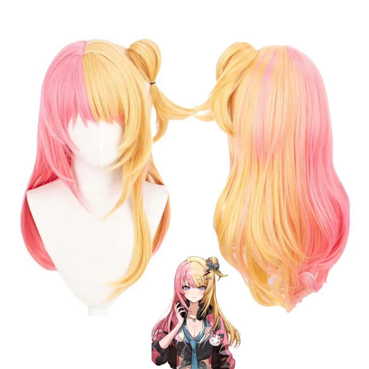 Halloween Party Rainbow Set Virtual Anchor 7 Th Birthday Kotoka Torahime Cos Wig