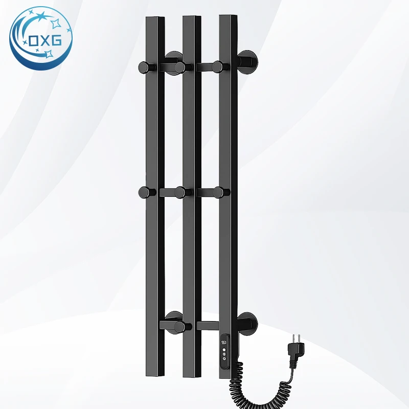 OXG تسخين كهربائي منشفة رف ترموستات الحمام منشفة دفئا مخفي/متعرض تركيب مجفف منشفة من الفولاذ المقاوم للصدأ #1