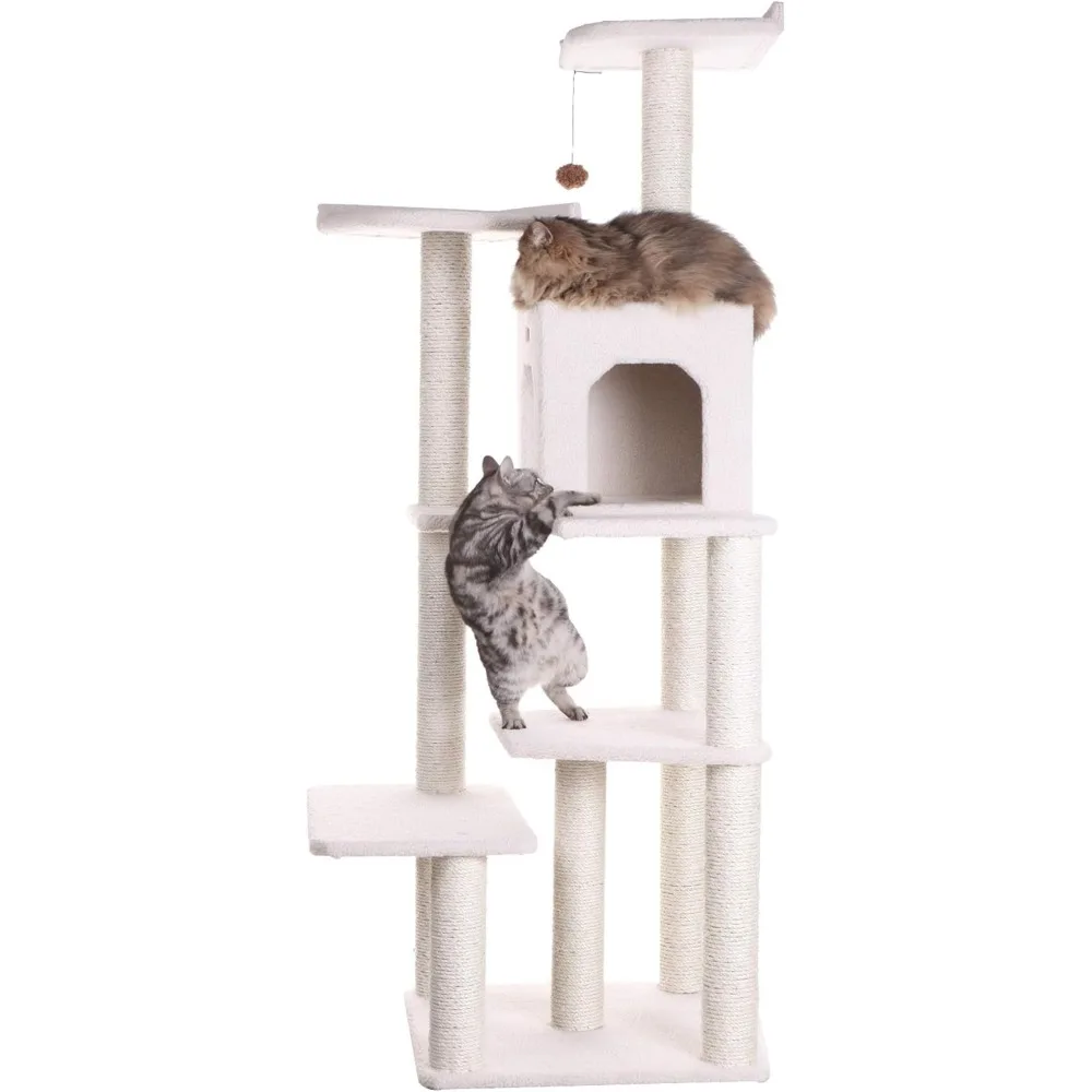 

Armarkat B6802 68-Inch Cat Tree, Ivory