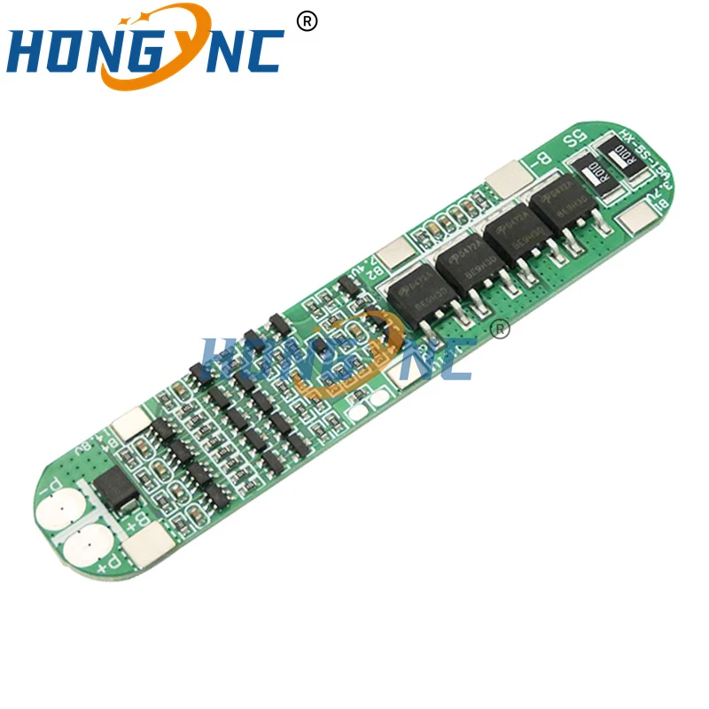 5S 15A Li-ion Lithium Battery 18650 Charger PCB BMS 18.5V Cell Protection Board Integrated Circuits