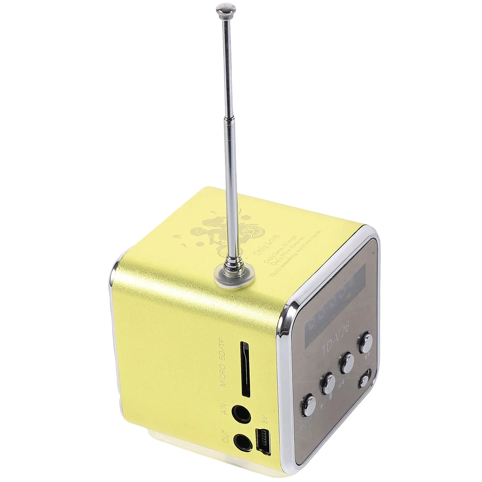 Mini Speaker MP3 Wireless Portable Aluminum Alloy For Camping Outdoor HIFI Customized Speaker Card USB Connect