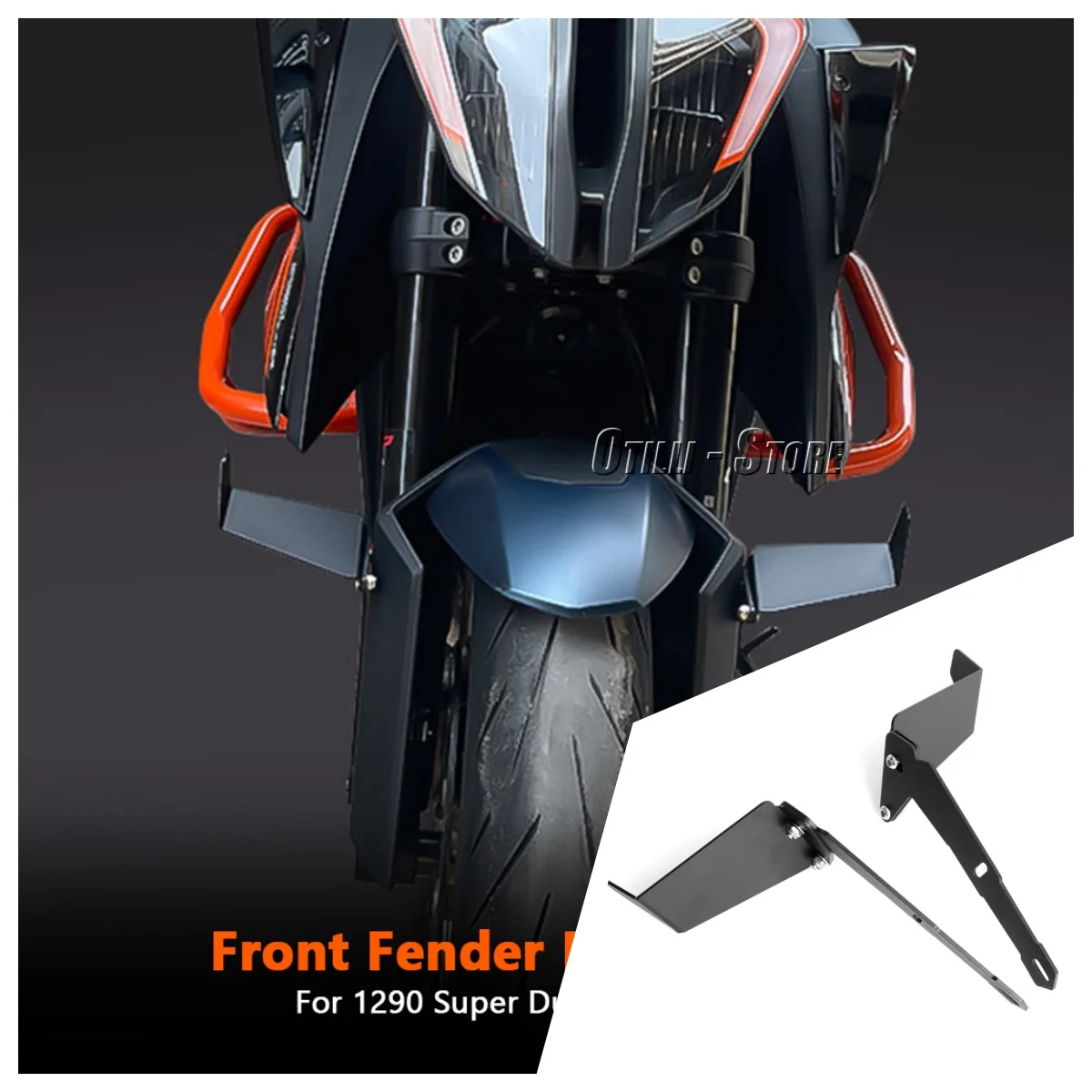

For 1290 Superduke Super Duke R 2018-2023 Motorcycle Downforce Spoilers Winglet Aerodynamic Side Wing Front Fender Fixed Wings