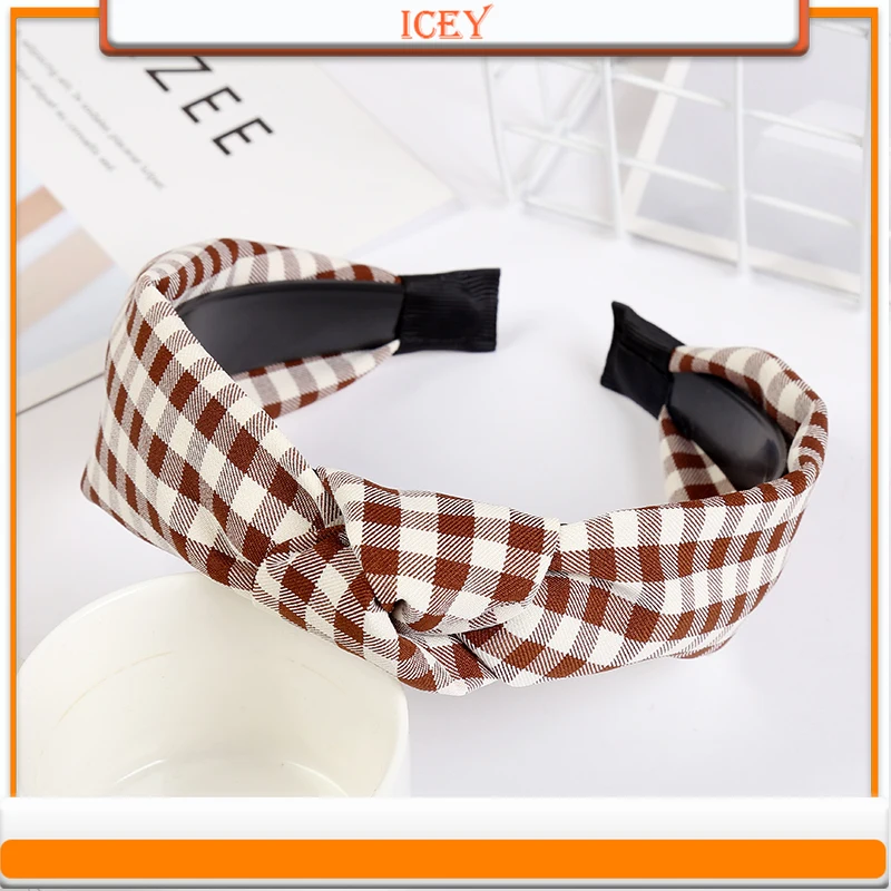 1pc Cloth Bow Wide-Brimmed Headband Pressure Hairpin Hair Band For Women Girls & Teens Headwear Tools Lady Knotted Hairbands