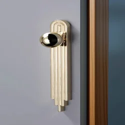 Light luxury gold modern minimalist high-end French style wardrobe, cabinet handle, drawer, bedside table handle