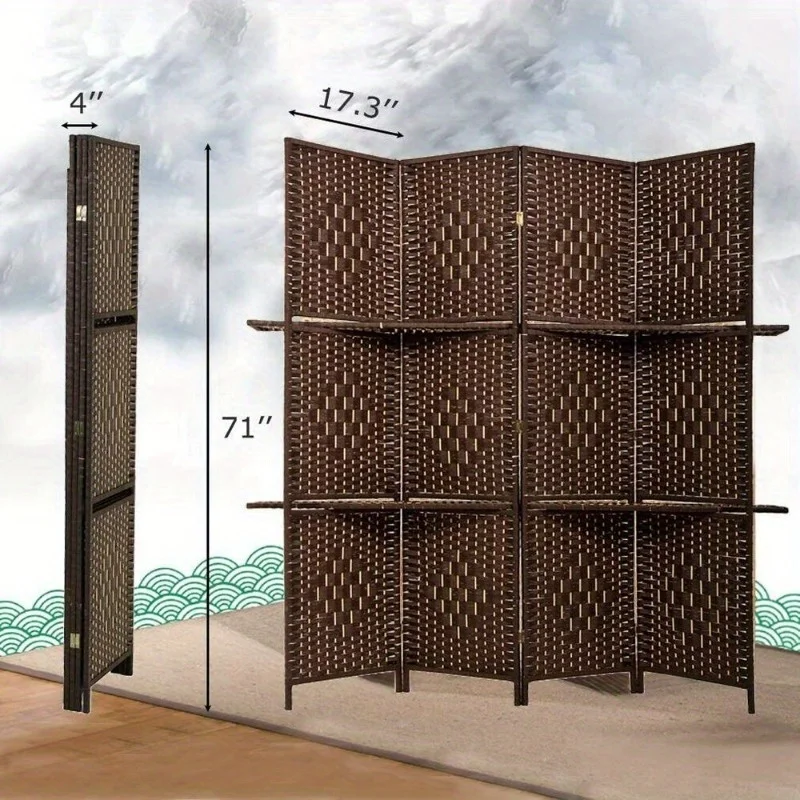 4 panel room divider, screen folding privacy portable partition screen