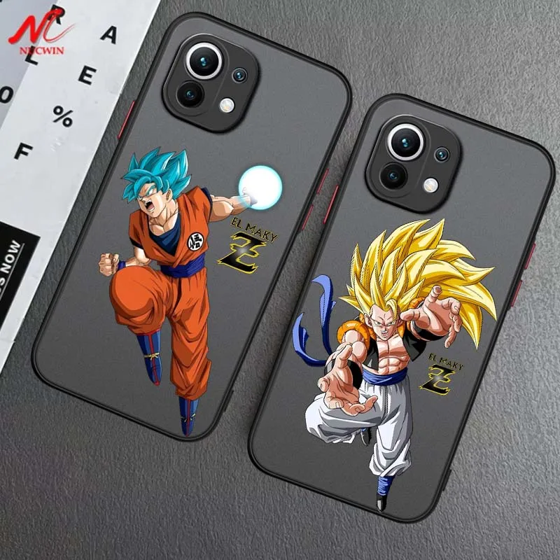 

Fashion Dragon Ball Anime Phone Case For Xiaomi 14T 13T 13 12T 12 12S 11T 11 11i 10 10T Ultra Pro Lite Frosted Translucent