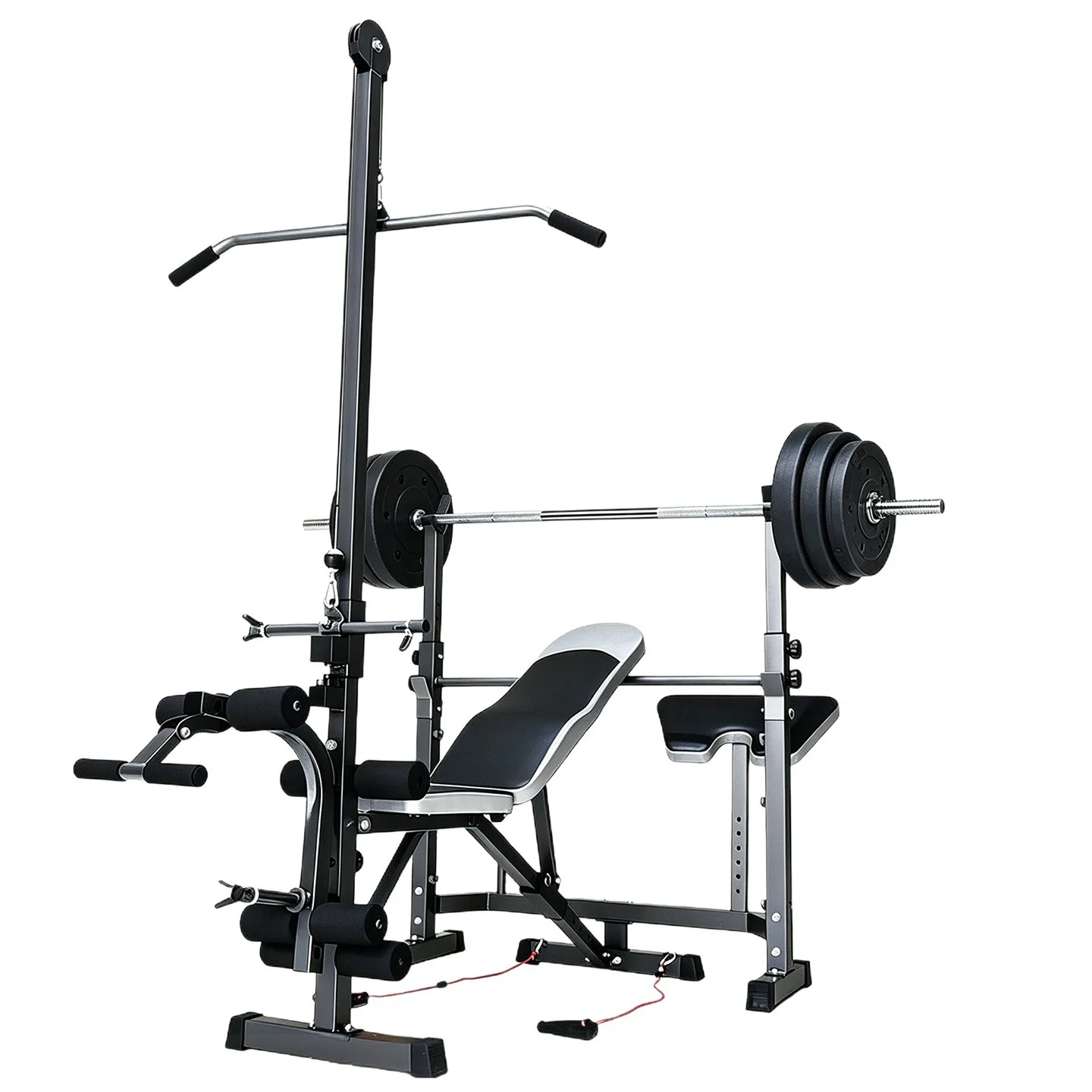 Steel Frame Multi-Functional FID Adjustable Weight Bench Sit-Up Training Bench
