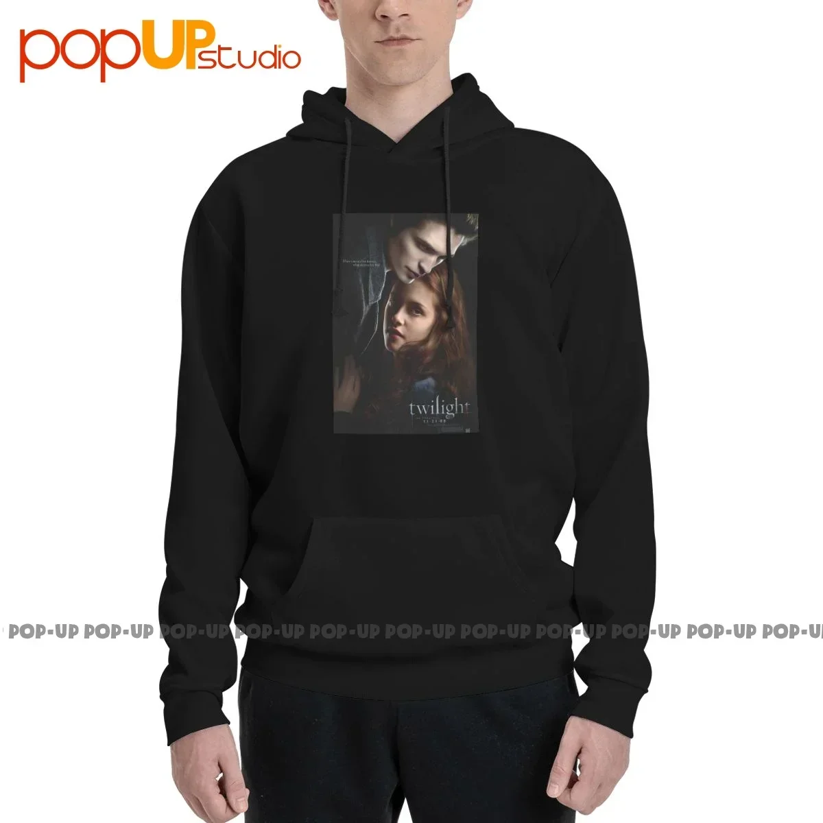 Twilight Saga Promo Edward Jacob Hoodie Sweatshirts Hoodies Vtg Trendy Splicing Comfortable