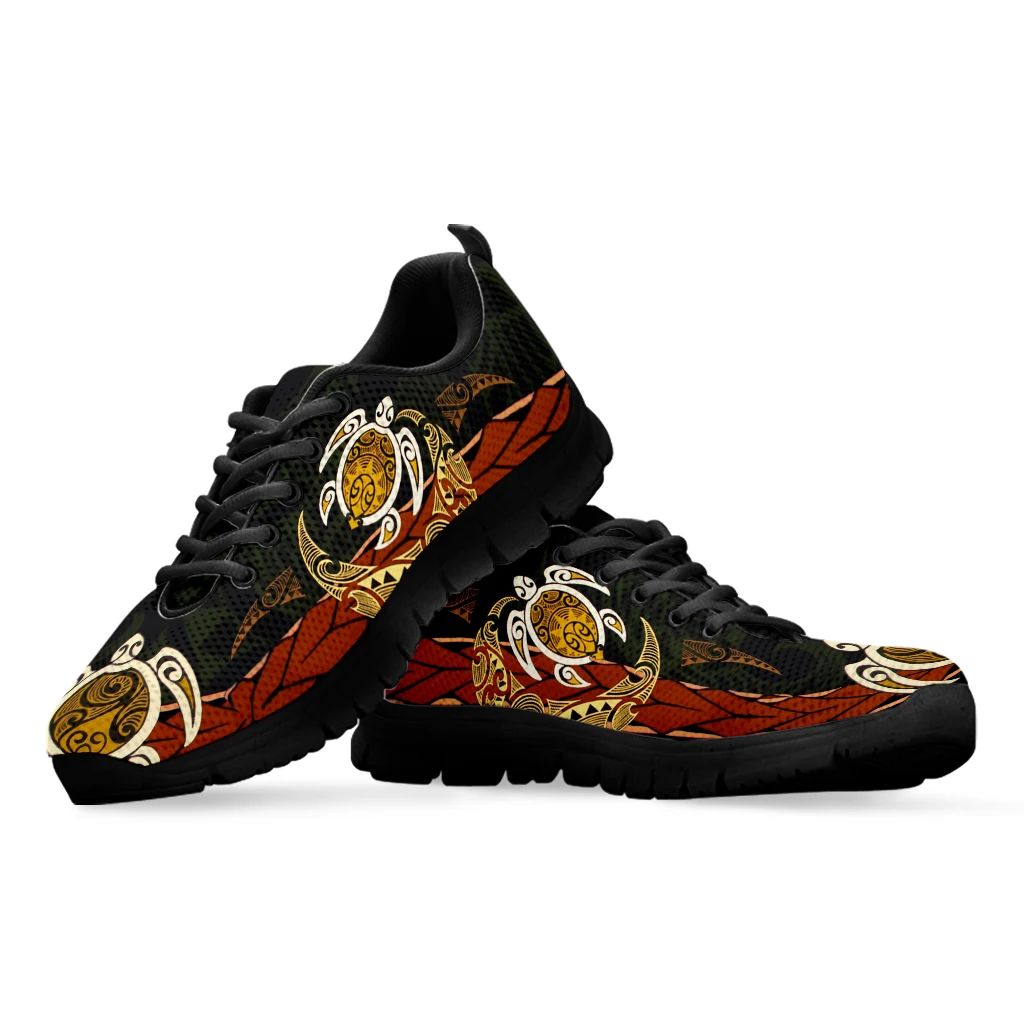 INSTANTARTS Polynesian Shoes Turtle Print Comfortable Breathable Outdoor Sports Shoes Gym Sports Shoes Running Shoes Zapatos Hot