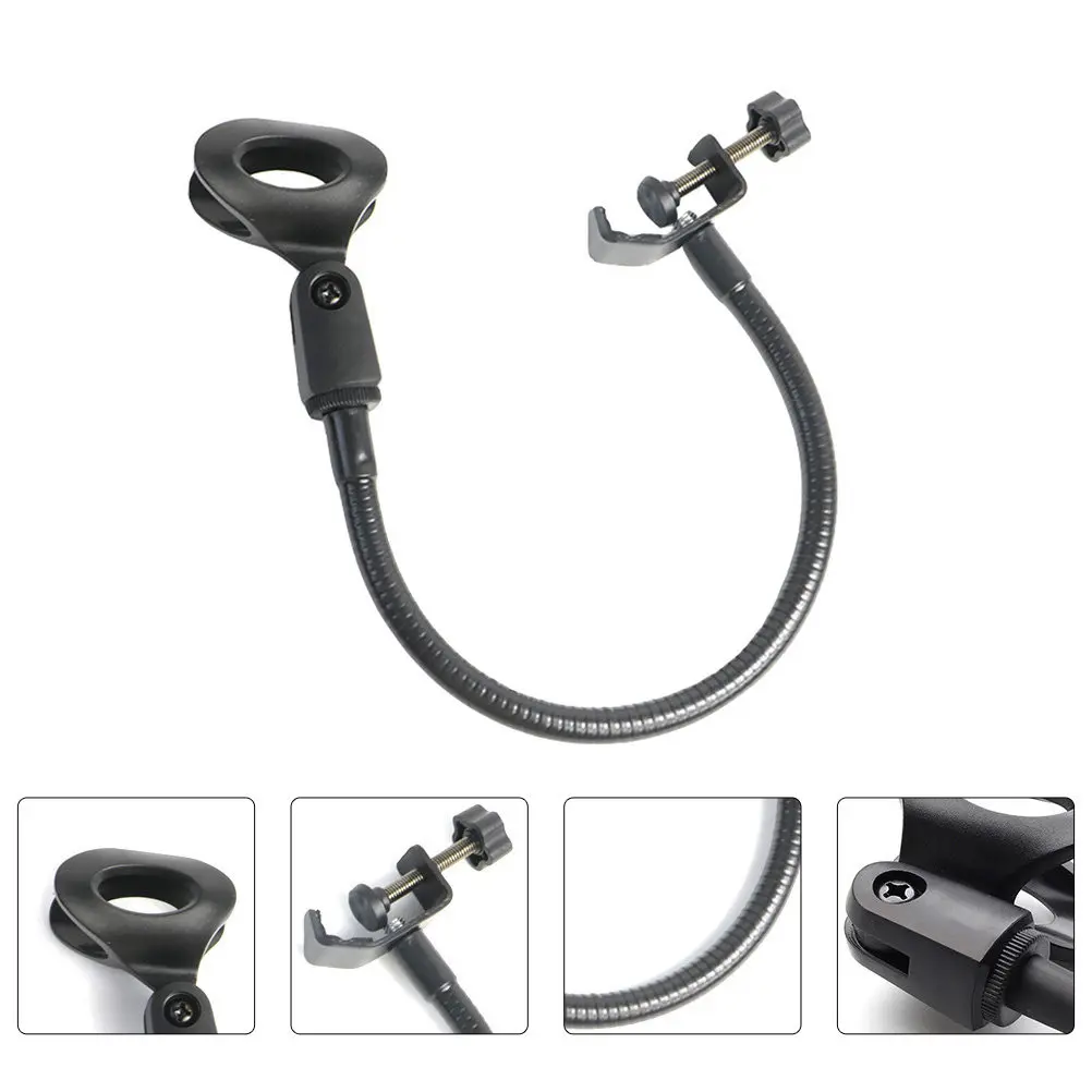 2Pcs Microphone Rack Holder Flexible Universal Podcast Broadcasting Online Meeting Recording Stand