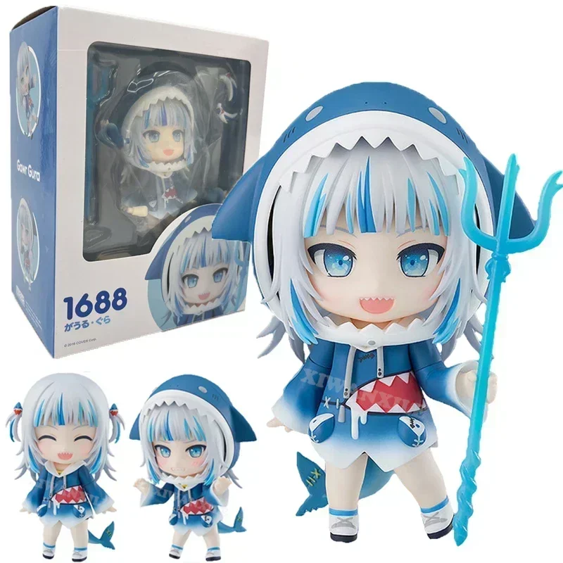 

Anime Hololive Action Figures GAWR GURA Cosplay Collectible Models Omori Basil PVC Figurine Doll Toys Kids Christmas Gifts 10cm
