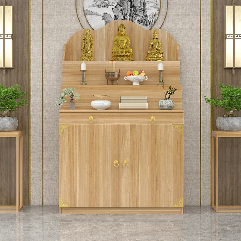 Table Economical Altar Three-Layer Heightening Buddha Shrine feng shui New Chinese Household Altar Incense Burner