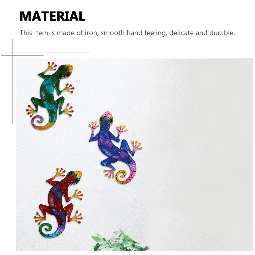 1 قطعة أبو بريص الحديد الزينة السلس اليد الشعور دائم جدار ديكور فني ديكور المنزل جدار ديكور فني