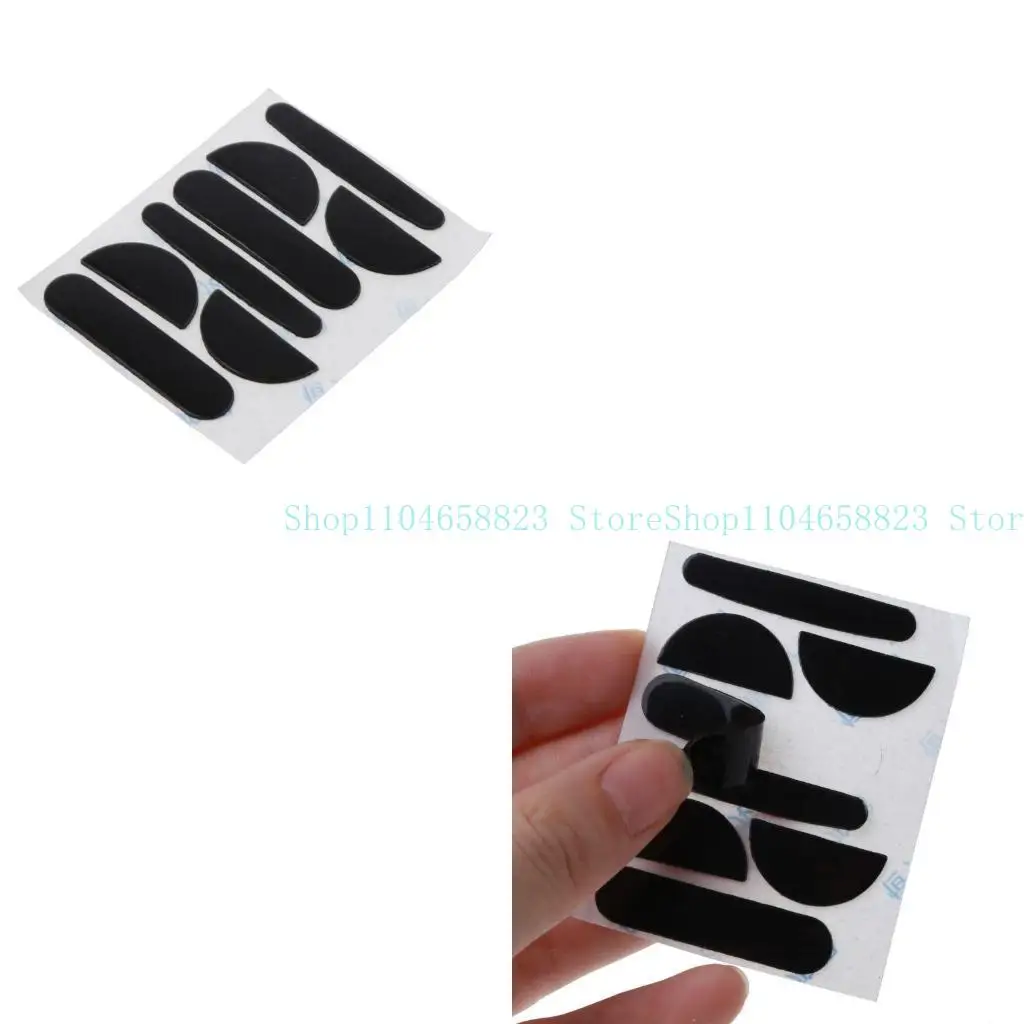 

652F 2 Sets Gaming Mouse Pads Mouse Glides Skates for MX 3S Mouse Curved Rounded Edges