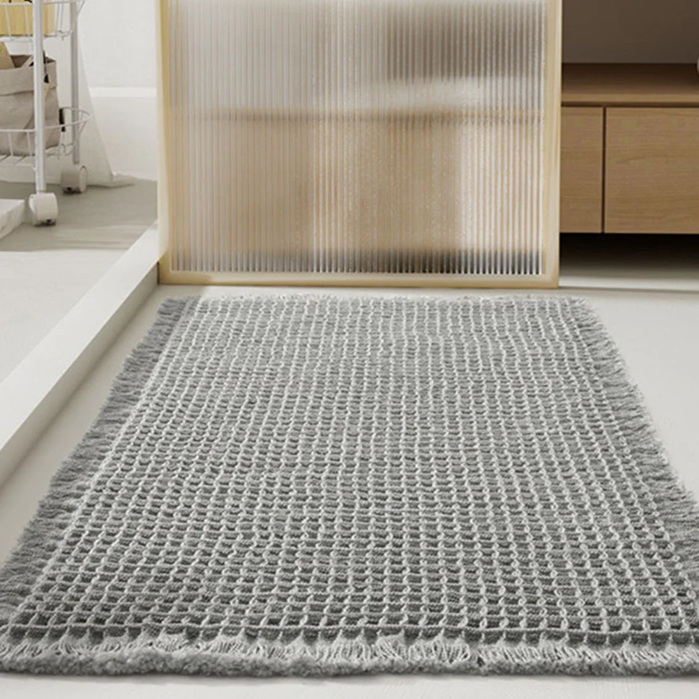 

Bathroom Water Absorbent Mat Thick Anti-Skid Soft Floor Mat Washable Non-Slip Bath Rug Shower Use Shower Rug Bath Rugs