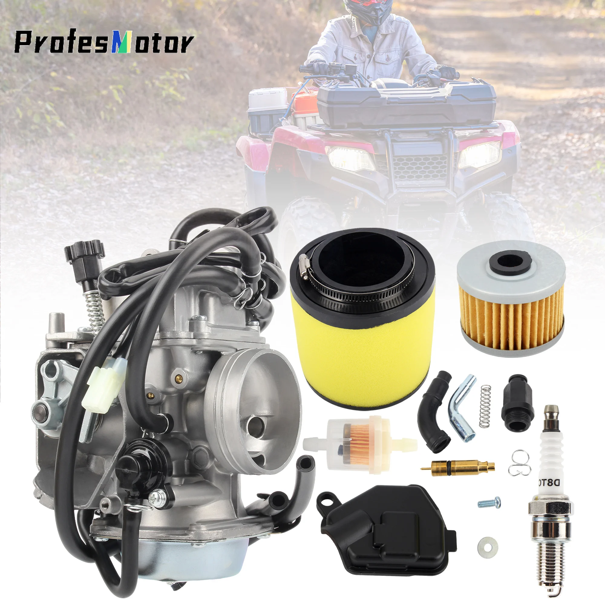 

For Honda TRX350FE Motorcycle Carburetor Kit Rancher 350 2000-2006 For TRX350 TRX400FW Dirt Pit Bike Replacement Accessories