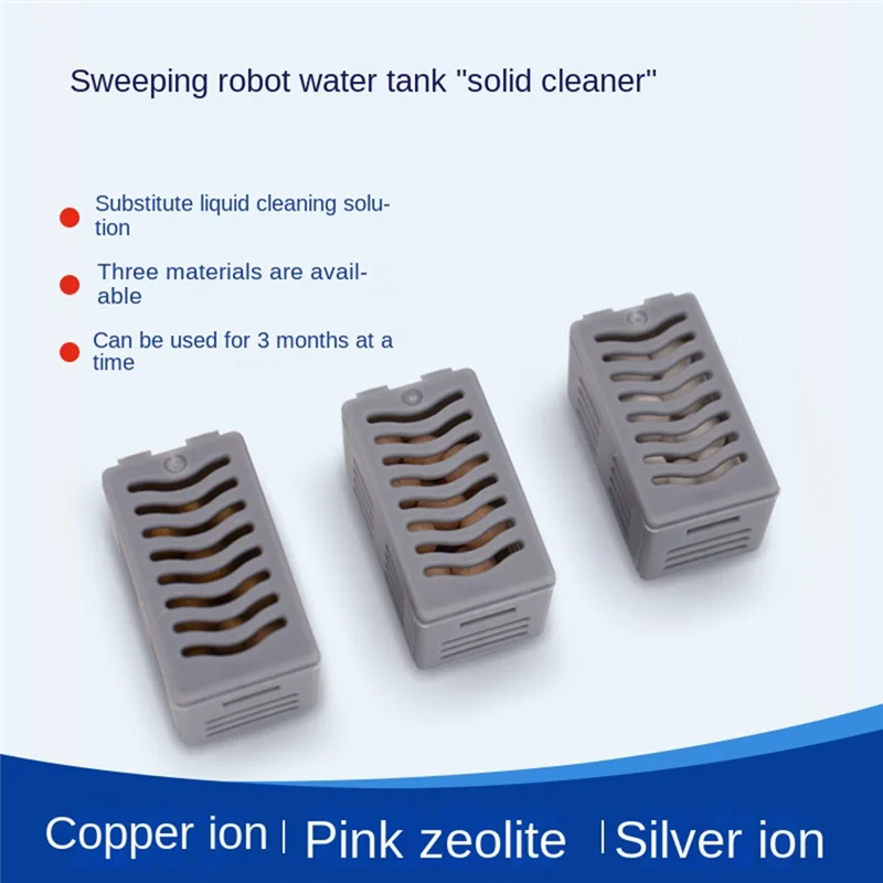 AT17 bakteriostatyczny moduł jonów srebra dla Roborock/Narwal/Ecovacs Deebot/Dreame odkurzacz robot akcesoria do zbiornika na wodę