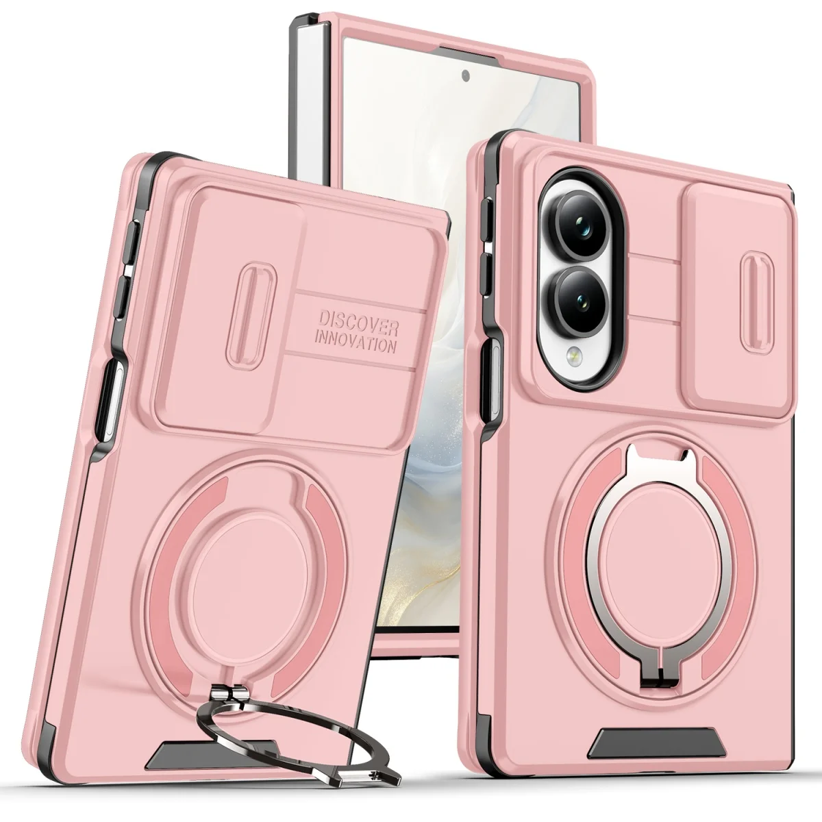 Fold 8 Armor Schutzhülle für Samsung Galaxy Z Fold 8 Ultra 7 6 5G mit Magnetring-Halterung und Kameraschutz