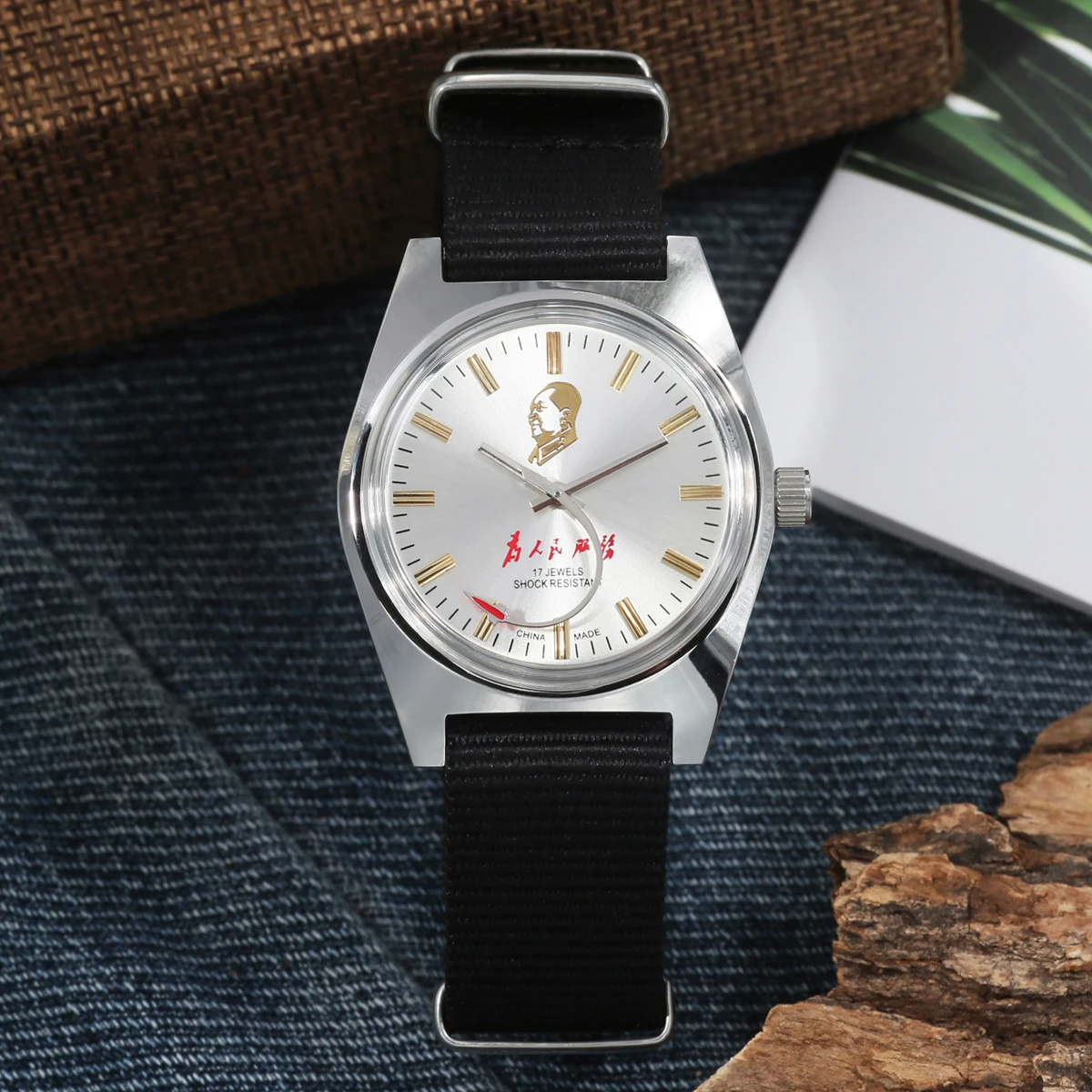 Reloj Mecánico de Cuerda Manual Shanghai de 36 mm para Hombre, Modelo 7120, Resistente al Agua, Estilo Vintage, para Uso Diario